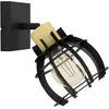 Image de EGLO Applique murale Stillington 1, lampe de lecture avec spot orientable, FSC100HB, luminaire intérieur pour salon, chambre et couloir, bois naturel et métal noir, douille E27