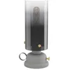 Image de Eglo Lampe de table LED Gargrave, luminaire pour bureau design à huile, salon en métal gris, laiton et verre fumé, chevet avec douille E27
