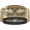Image de Eglo Plafonnier Sandbach, lampe de plafond élégante, luminaire en saillie pour chambre et salon, métal en laiton et noir, douille E27, Ø 42 cm