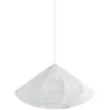 Image de Eglo Suspension luminaire Dolwen, lampe à susprendre pour table à manger, lustre chambre et salle à manger, abat-jour japonais en tissu et métal blanc, douille E27, Ø 42,5 cm