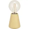 Image de Eglo Lampe de table Asby, luminaire décoratif au style japonais, lampe de chevet en bois brun clair, éclairage pour salon et chambre à coucher, certifiée FSC, douille E27