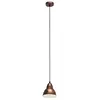 Image de Eglo Suspension Truro, lampe suspendue vintage 1 flamme au design industriel, lampe suspendue rétro en acier, couleur : cuivre antique, douille : E27