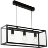 Image de Eglo Suspension Charterhouse, lampe vintage à 3 flammes, suspension en