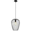 Image de Eglo Lustre NEWTOWN, suspension à flamme vintage, lampe suspendue rétro en acier, couleur : noir, douille : E27, Ø : 27,5 cm