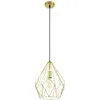 Image de Eglo Lustre CARLTON, 1 suspension à flamme vintage, lampe suspendue rétro en acier, couleur : or, douille : E27