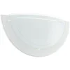 Image de Eglo Lampe murale PLANET 1, applique murale intérieure en acier et verre, lampe pour salon et couloir en blanc et clair, douille E27
