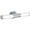 Image de Eglo 87219 Applique Murale Palmera en Acier Pour 2 Ampoules Hv 2 X E14 Max 40 W Non Incluses, Protection Ip 44, Convient Pour Salle de Bains Chromé Longueur 46 cm, Écart 11 cm