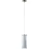 Image de Eglo Suspension Pinto Nero, suspension 1 flamme, matériau : acier, couleur : nickel mat, verre : verre fumé, opalin mat, blanc, douille : E27