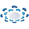 Image de Eglo Lampe de plafond VIKI 1, lampe murale à flamme pour chambre d'enfant, plafonnier en acier, couleur : bleu, verre : satiné, blanc, douille : E27