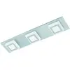 Image de Eglo Plafonnier LED Masiano, luminaire plafond à 3 spots, lampe de salon et de couloir en aluminium et plastique, blanc chaud
