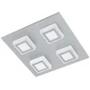 Image de EGLO Plafonnier LED Masiano, luminaire plafond à 4 spots, lampe de salon et