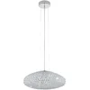 Image de Eglo Suspension Clemente, lampe à 3 flammes, élégante, suspension en acier et cristal chromé, claire, lampe pour table à manger, lampe de salon suspendue avec douille E27