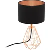 Image de EGLO Lampe de table CARLTON 2, 1 lampe à poser vintage à flamme, lampe de