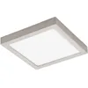 Image de Eglo CONNECT Plafonnier LED FUEVA-C, lampe de plafond Smart Home, matériau : métal moulé, plastique, couleur : nickel mat, Ø : 12 cm, dimmable, tons blancs et couleurs réglables