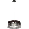 Image de Eglo Artana Suspension en Acier 60 W Nickel Mat, Acier Bois, Nickel Mat, Hängeleuchte Ø 48 cm