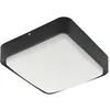 Image de Eglo Connect Piove-C Plafonnier Extérieur Led Smart Home Pour Mur et Plafond, Plafonnier en Fonte d'Aluminium et Plastique, Couleur : Noir, Blanc, Blanc Chaud, Intensité Variable, Ip44