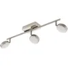 Image de EGLO connect LED Spot de plafond Corropoli-C, Spot Smart Home 3 lampes, Lampe de plafond en acier et plastique, Couleur : nickel mat, blanc, intensité réglable, nuances de blanc et couleurs ajustables