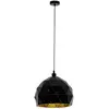 Image de Eglo Suspension Roccaforte, lampe suspendue 1 flamme, luminaire en métal noir et doré, douille E27, diamètre 30 cm