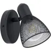 Image de Eglo Applique Murale Carovigno - 1 Ampoule - Moderne - Classique - Minimalisme - Spot Mural Intérieur en Acier - Lampe de Salon Noire - Lampe de Couloir avec Douille E14