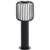 Image de Eglo Ravello Lampe d'Extérieur 1 Ampoule Moderne en Acier Galvanisé Noir et Plastique Blanc, Lampe d'Extérieur avec Douille E27, Ip44