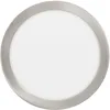 Image de Eglo connect.z Spot LED encastrable pour salle de bains Fueva-Z, extra-plat, Ø 216 mm, lampe ZigBee, contrôlable par appli et commande vocale, blanc chaud   froid, dimmable, nickel-mat, IP44