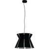 Image de Eglo Suspension Valecrosia, lampe suspendue 1 flamme style industriel, suspension en acier noir et blanc, lampe de salle à manger, lampe de salon suspendue avec douille E27, Ø 42 cm