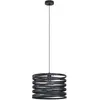 Image de Eglo Suspension Cremella, lampe suspendue vintage 1 flamme, style industriel, suspension en acier noir, lampe pour table à manger, lampe de salon suspendue avec douille E27, Ø 37 cm