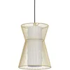 Image de Eglo Suspension luminaire Maseta, lustre chambre en métal doré et verre opale mat, plafonnier salon ou salle à manger, douille E27