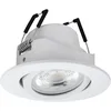 Image de Eglo connect.z Spot LED encastrable Saliceto-Z, Ø 88 mm, lampe de plafond encastrée ZigBee, contrôlable par appli et commande vocale, blanc chaud   froid, RGB, dimmable, blanc