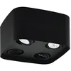 Image de Eglo connect.z Luminaire plafonnier LED connecté Caminales-Z, 4 spots, lampe de plafond intelligente ZigBee contrôlable par appli et commande vocale, blanc chaud - froid, RGB, dimmable, GU10