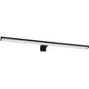Image de Eglo Luminaire salle de bain LED Pandella 2, lampe à pince pour miroir, applique murale en aluminium et plastique noir, éclairage IP44, blanc neutre, 60 cm