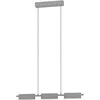 Image de Eglo Suspension luminaire LED Rovira, lustre chambre dimmable, plafonnier salon ou salle à manger minimaliste en métal et plastique, argenté, blanc chaud