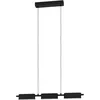 Image de Eglo Suspension luminaire LED Rovira, lustre chambre dimmable, plafonnier salon ou salle à manger minimaliste en métal et plastique, noir, blanc chaud
