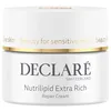 Image de Declaré Nutrilipid Extra Rich Repair Cream 50 ml - Crème de soin riche et nourrissante au beurre de karité, extrait de souci et vitamine E - Pour peaux extrêmement sèches - Protège les peaux stressées
