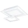 Image de Eglo connect.z Panneau LED connecté Savatarila-Z, plafonnier ZigBee, lampe de plafond contrôlable par appli et commande vocale, blanc chaud - froid, RGB, dimmable, métal blanc