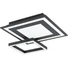 Image de Eglo connect.z Panneau LED connecté Savatarila-Z, plafonnier ZigBee, lampe de plafond contrôlable par appli et commande vocale, blanc chaud - froid, RGB, dimmable, métal noir