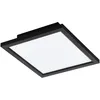 Image de Eglo connect.z Panneau LED connecté Salobrena-Z, plafonnier 30 cm, lampe de plafond intelligente ZigBee contrôlable par appli et commande vocale, blanc chaud - froid, dimmable, noir