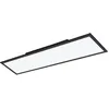 Image de Eglo connect.z Panneau LED connecté Salobrena-Z, plafonnier 120 x 30 cm, lampe de plafond intelligente ZigBee contrôlable par appli et commande vocale, blanc chaud - froid, dimmable, noir