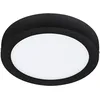 Image de Eglo connect.z Plafonnier LED connecté Fueva-Z, Ø 21 cm, lampe de plafond ZigBee pour salle de bains, contrôlable par appli et commande vocale, blanc chaud - froid, dimmable, noir, IP44