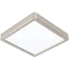 Image de Eglo connect.z Plafonnier LED connecté Fueva-Z, 21 cm, lampe de plafond ZigBee pour salle de bains, contrôlable par appli et commande vocale, blanc chaud - froid, dimmable, nickel-mat, IP44