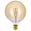 Image de Eglo Lampe LED E27 dimmable, ampoule Edison à incandescence Golden Vintage, globe éclairage rétro, 4 watts (correspond à 28 watts), 300 lumens, blanc chaud, doré, 1700 Kelvin, G125, Ø 12,5 cm