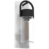 Image de Eglo Applique murale extérieure Carraro, éclairage extérieur pour façade, lampe mur en béton effet, spot métal noir et gris, verre transparent, douille E27, IP44