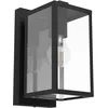Image de Eglo Applique murale extérieure Budrone, éclairage mural d'extérieur, luminaire pour terrasse et balcon, métal noir et verre transparent, douille E27, IP44