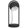 Image de Eglo Lampe de chevet Murnia, lampe à poser minimaliste au design New Nordic, lampe de table en métal noir et blanc, luminaire pour salon et chambre, douille E14