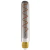 Image de Eglo Tube LED E27 dimmable, ampoule filament vintage spirale, lampe à incandescence en forme de tige, verre fumé, 4 watts, 50 lumens, blanc chaud, 1700 Kelvin, T30, Ø 3 cm