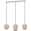 Image de Eglo Suspension luminaire Cambaito, lustre à 3 lampes pour salon et salle à