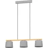 Image de Eglo Suspension luminaire Mariel, lustre scandinave à 3 lampes pour salon