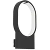 Image de EGLO Applique murale LED Codriales, luminaire intérieur ovale, lampe minimaliste pour salon et couloir, aluminium noir et plastique blanc, blanc chaud