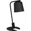 Image de Eglo Lampe de chevet Oneda, lampe à poser minimaliste, lampe de table en métal noir, luminaire pour salon et chambre, douille E27
