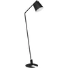 Image de Eglo Lampadaire arc sur pied Oneda, luminaire de sol minimaliste, lampe de salon à pied en métal et noir et blanc, avec interrupteur, douille E27